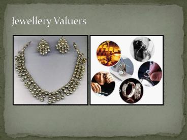 jewellery valuers