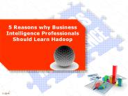 5 Reasons why Business Intelligence Professionals Should Learn Hadoop