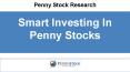 Smart Investing In Penny Stocks PowerPoint PPT Presentation