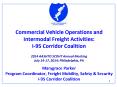 Commercial Vehicle Operations and Intermodal Freight Activities: I-95 Corridor Coalition  2014 AASHTO SCOHT Annual Meeting July 14-17, 2014?; Philadelphia?, PA PowerPoint PPT Presentation