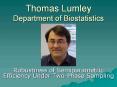 Thomas%20Lumley%20Department%20of%20Biostatistics PowerPoint PPT Presentation