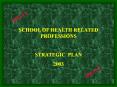 SCHOOL OF HEALTH RELATED PROFESSIONS PowerPoint PPT Presentation