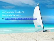 Complete Guide of Bermuda Vacation