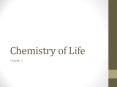 Chemistry of Life PowerPoint PPT Presentation