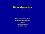 Hemodynamics