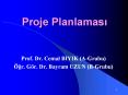Proje Planlamasi PowerPoint PPT Presentation