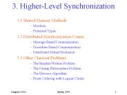 3. Higher-Level Synchronization