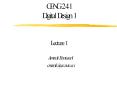 CENG 241 Digital Design 1  Lecture 1 PowerPoint PPT Presentation
