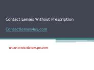 Shop Contact Lenses Without Prescription