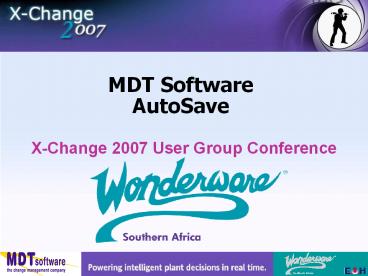 MDT Software AutoSave
