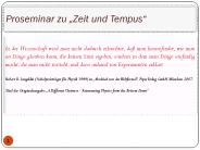 Proseminar zu 