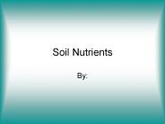 Soil Nutrients