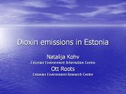 Dioxin emissions in Estonia