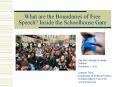 What are the Boundaries of Free Speech? Inside the Schoolhouse Gate PowerPoint PPT Presentation