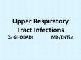 Upper Respiratory Tract Infections Dr GHOBADI        MD/ENTist PowerPoint PPT Presentation