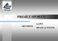 PROJET SPORTIF PowerPoint PPT Presentation