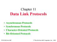 Chapter 11 Data Link Protocols