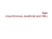 Ajax (Asynchronous JavaScript and XML)