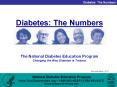 Diabetes: The Numbers PowerPoint PPT Presentation