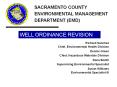 Well Ordinance Revision PowerPoint PPT Presentation