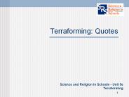Terraforming: Quotes