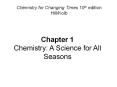 Chapter 1 Chemistry: A Science for All Seasons PowerPoint PPT Presentation