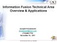 Information Fusion Technical Area Overview PowerPoint PPT Presentation