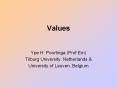 Values PowerPoint PPT Presentation