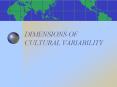 DIMENSIONS OF CULTURAL VARIABILITY PowerPoint PPT Presentation
