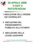 25 APRILE 2008    V-DAY 2 REFERENDUM PowerPoint PPT Presentation