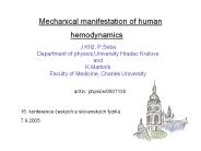 Mechanical manifestation of human hemodynamics