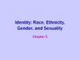 Identity: Race, Ethnicity, Gender, and Sexuality PowerPoint PPT Presentation