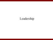 LEADERSHIP