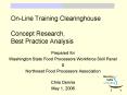 On-Line Training Clearinghouse Concept Research, Best Practice Analysis PowerPoint PPT Presentation
