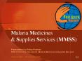 Malaria Medicines PowerPoint PPT Presentation