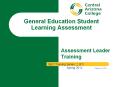 Assessment Leader Training PowerPoint PPT Presentation
