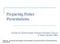 Preparing Poster Presentations PowerPoint PPT Presentation