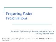 Preparing Poster Presentations