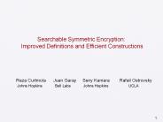 Searchable%20Symmetric%20Encryption:%20Improved%20Definitions%20and%20Efficient%20Constructions