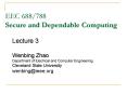 EEC 688/788 Secure and Dependable Computing PowerPoint PPT Presentation