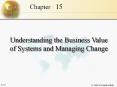 Understanding the Business Value of Systems and Managing Change PowerPoint PPT Presentation