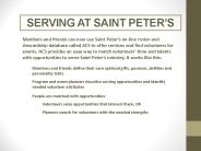 SERVING AT SAINT PETER