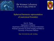 Spherical harmonic representation