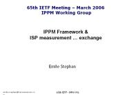 IPPM Framework