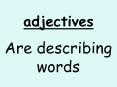 adjectives PowerPoint PPT Presentation