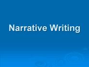 Narrative Writing