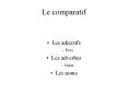 Le comparatif PowerPoint PPT Presentation