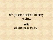 6th grade ancient history review