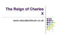 The Reign of Charles X