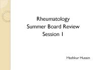 Rheumatology